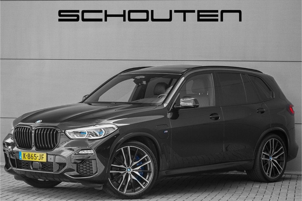 BMW X5 xDrive45e High Executive M-Sport Pano 360° CarPlay L, Auto's, BMW, 12 maanden, Gebruikt, 394 pk, Zwart