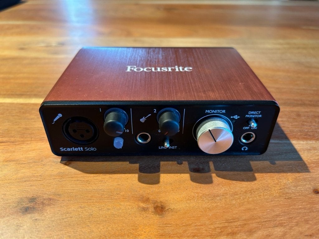 Focusrite Scarlett Solo 2nd generation, Ophalen of Verzenden, Gebruikt, Extern, Focusrite