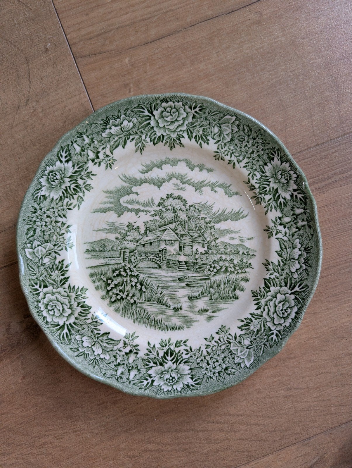 Engels bordje curiosa brocante, Ophalen, Overige stijlen, Bord(en)