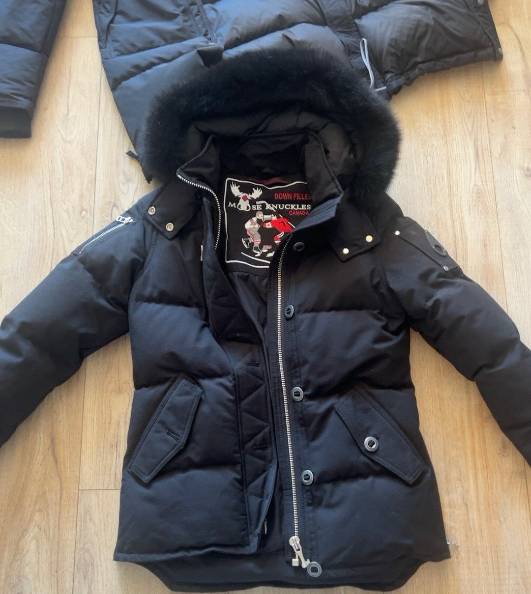 Moose Knuckles Canada Winterjas - Unisex - Maat S/P, Ophalen of Verzenden, Gedragen, Maat 36 (S), Zwart