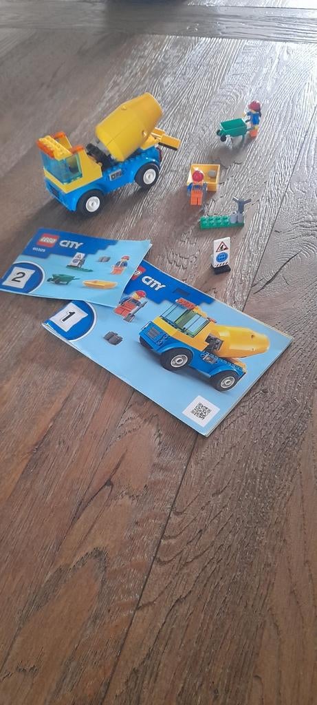 Lego City Betonmixer 60325 met instructies en figuren, Kinderen en Baby's, Speelgoed | Duplo en Lego, Ophalen, Compleet, City