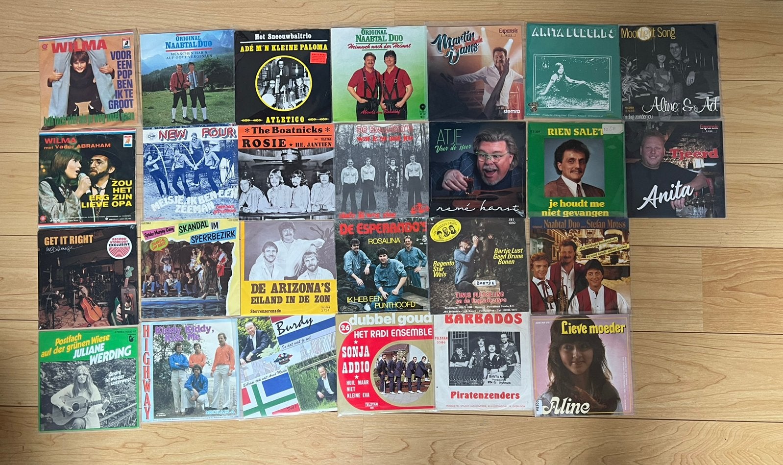 26 Nederlandse en Duitse singles, Cd's en Dvd's, Vinyl Singles, Ophalen of Verzenden, Gebruikt, Nederlandstalig