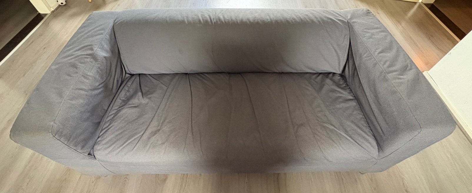 Grijze klippan ikea bank, Ophalen, Overige materialen, Gebruikt, 150 tot 200 cm