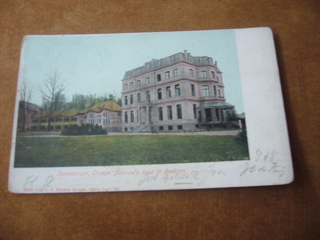 RENKUM =  SANATORIUM ORANJE NASSAU,S OORD  BRIEFKAART 1904, Ophalen of Verzenden, Voor 1920, Gelopen, Gelderland
