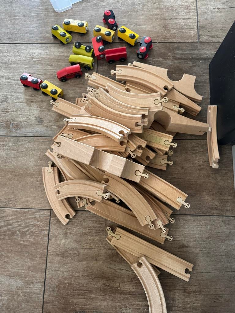 Ikea Treinbaan met treintjes en rails, Verzamelen, Ophalen of Verzenden, Gebruikt