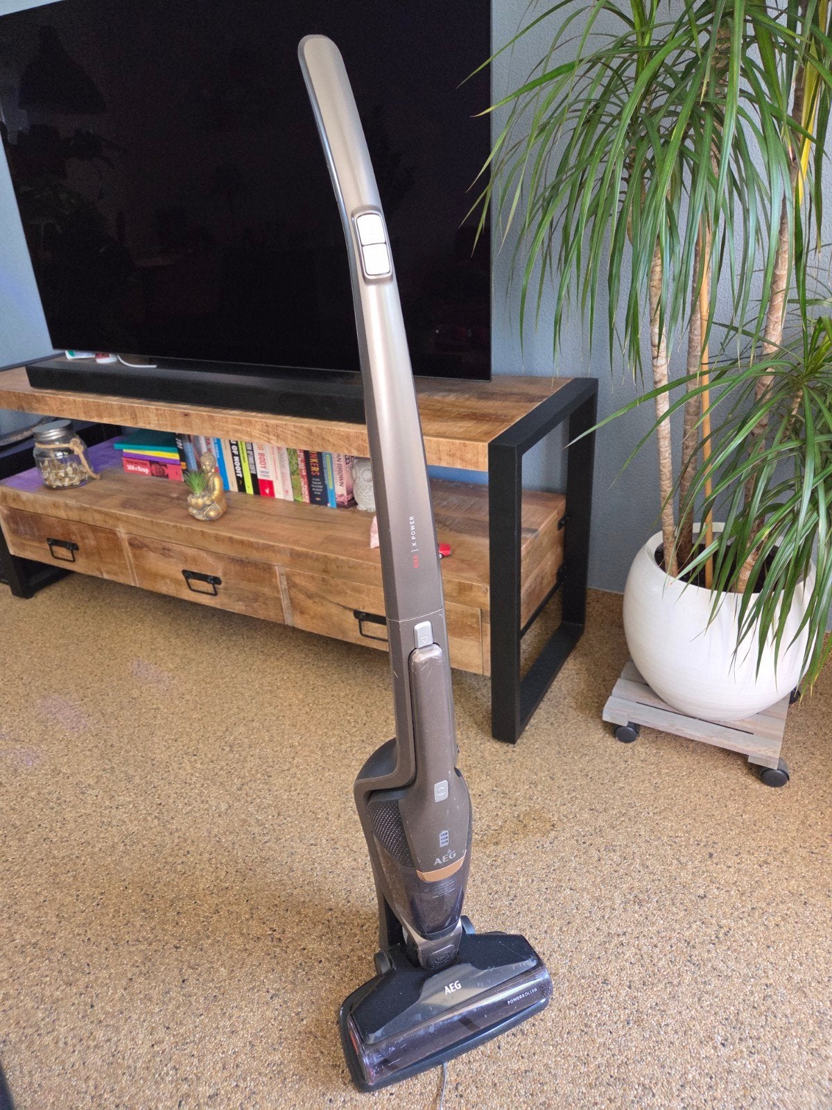 AEG QX8 Steelstofzuiger met kruimeldief, Ophalen, Gebruikt, Draadloos, Reservoir