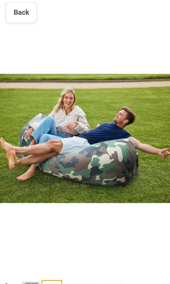 Fatboy Lamzac Camouflage - Heerlijk relaxed zitten!, Binnen, Zo goed als nieuw, Eenpersoons, Opvouwbaar