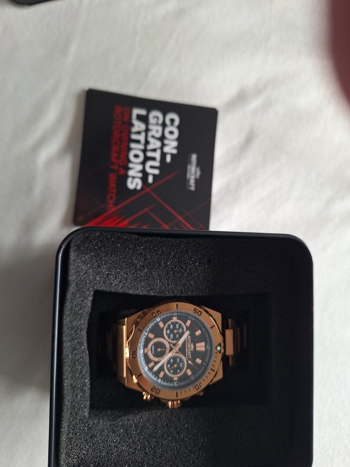 Rotorcraft Horloge - splinter nieuw met certificaat, Staal, Staal, Polshorloge, Zo goed als nieuw