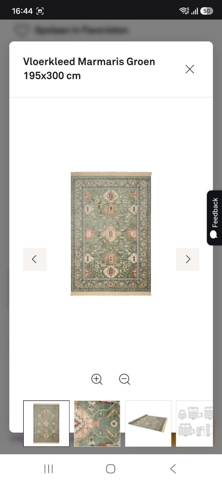 Zo goed als nieuw Karwei groot vloerkleed Marmaris Groen, Ophalen, Klassiek, Oosters, 150 tot 200 cm, 200 cm of meer