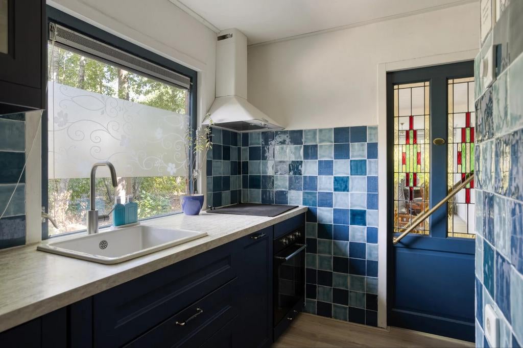 Keurige blauwe Ikea keuken, licht gebruikt, Ophalen, Gebruikt, Blauw, Enkelwandige keuken