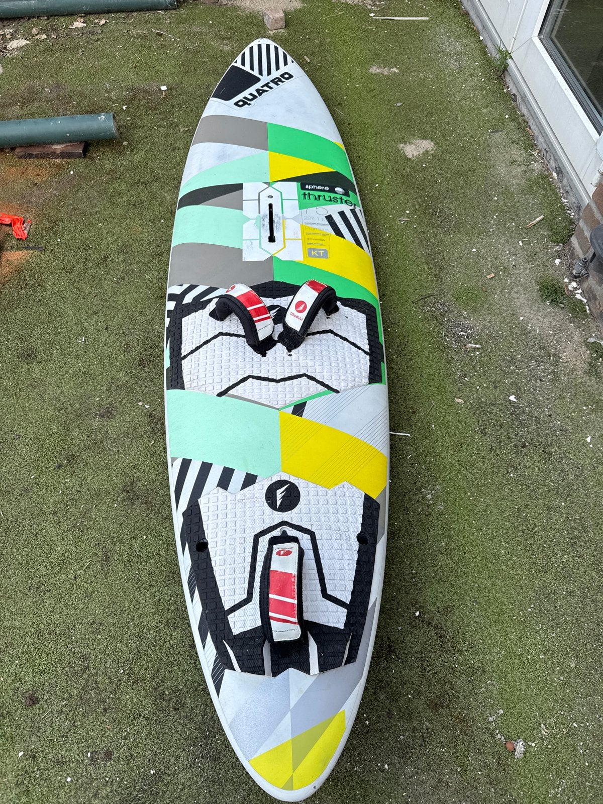 Quatro Thruster windsurfboard, Gebruikt, Minder dan 250 cm, Plank, Ophalen