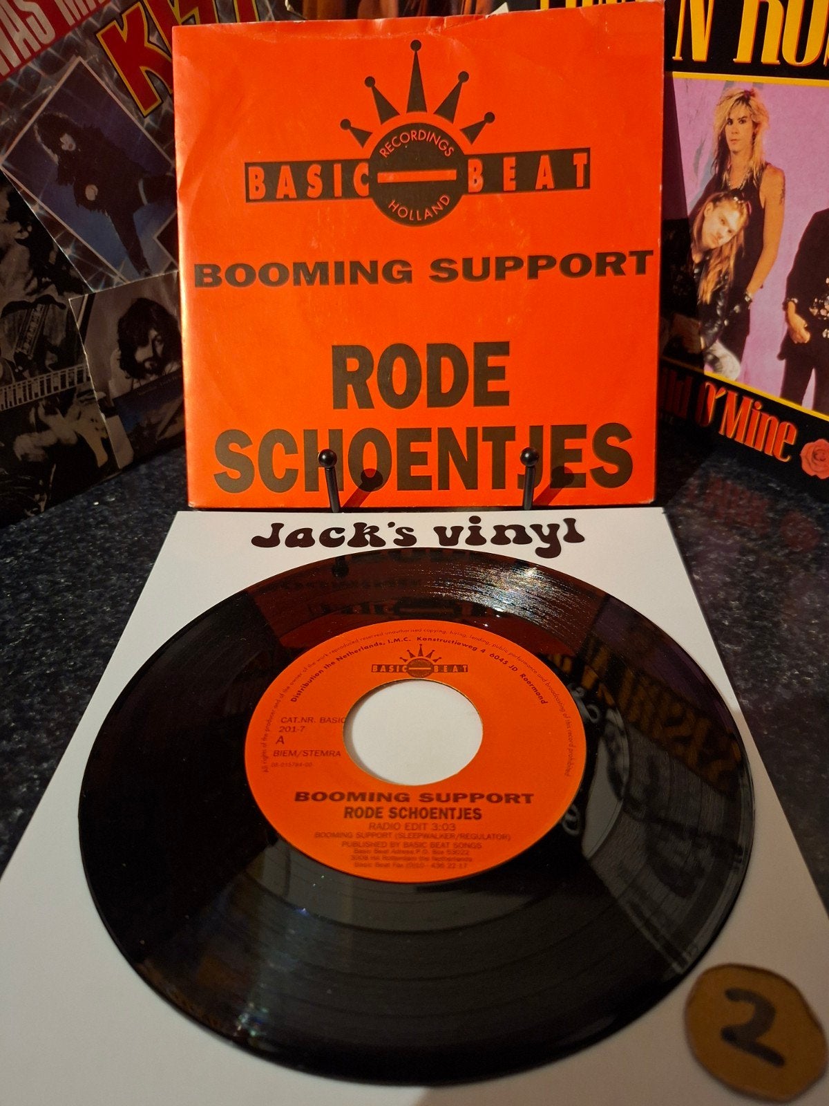 Booming Support - Rode Schoentjes 1991/2, Gebruikt, Pop, 7 inch, Ophalen of Verzenden
