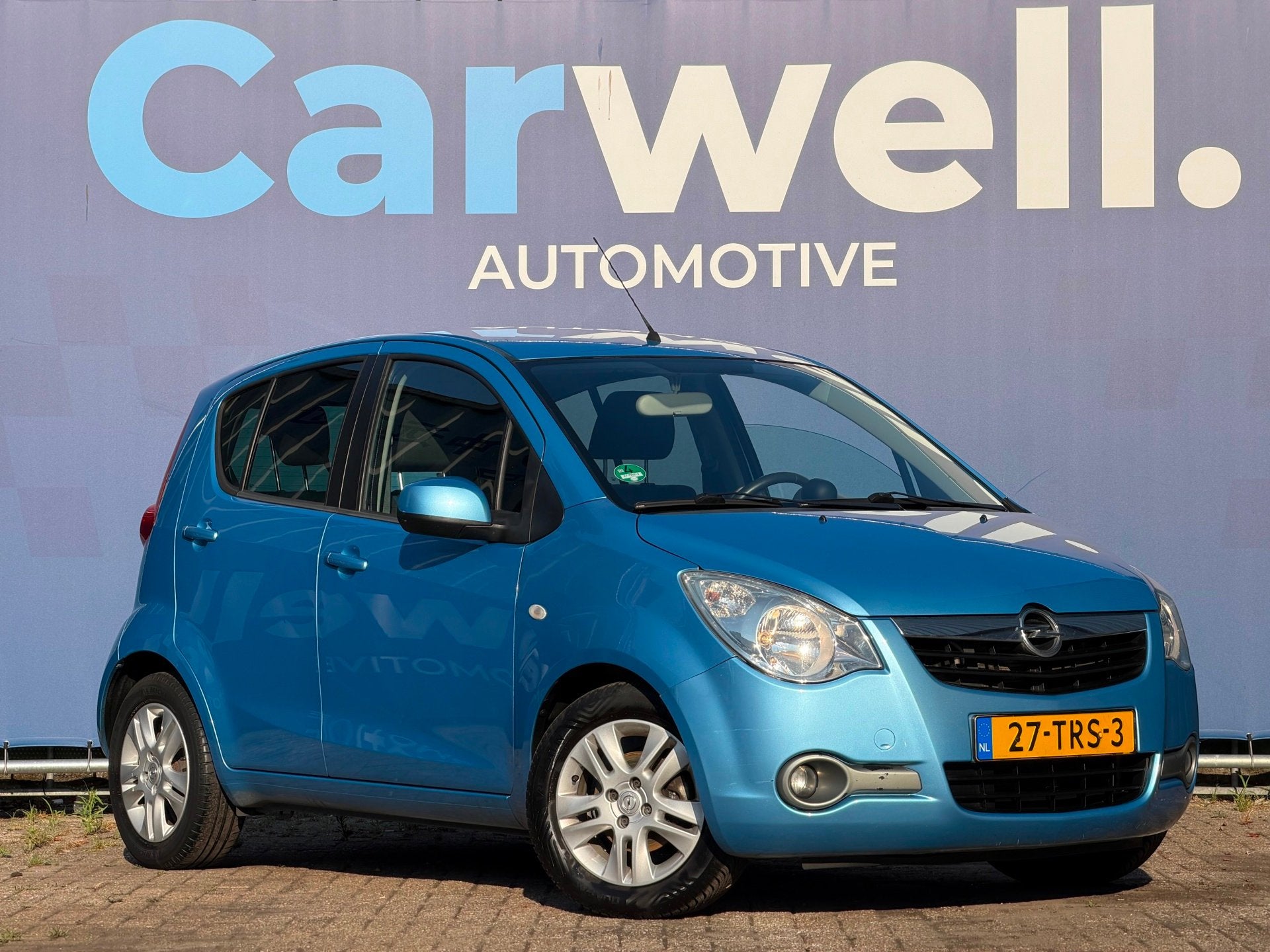 Opel Agila 1.0 Edition|2e Eigenaar|Airco|ElektrischeRamen|To, Auto's, Stof, Gebruikt, Blauw, Origineel Nederlands
