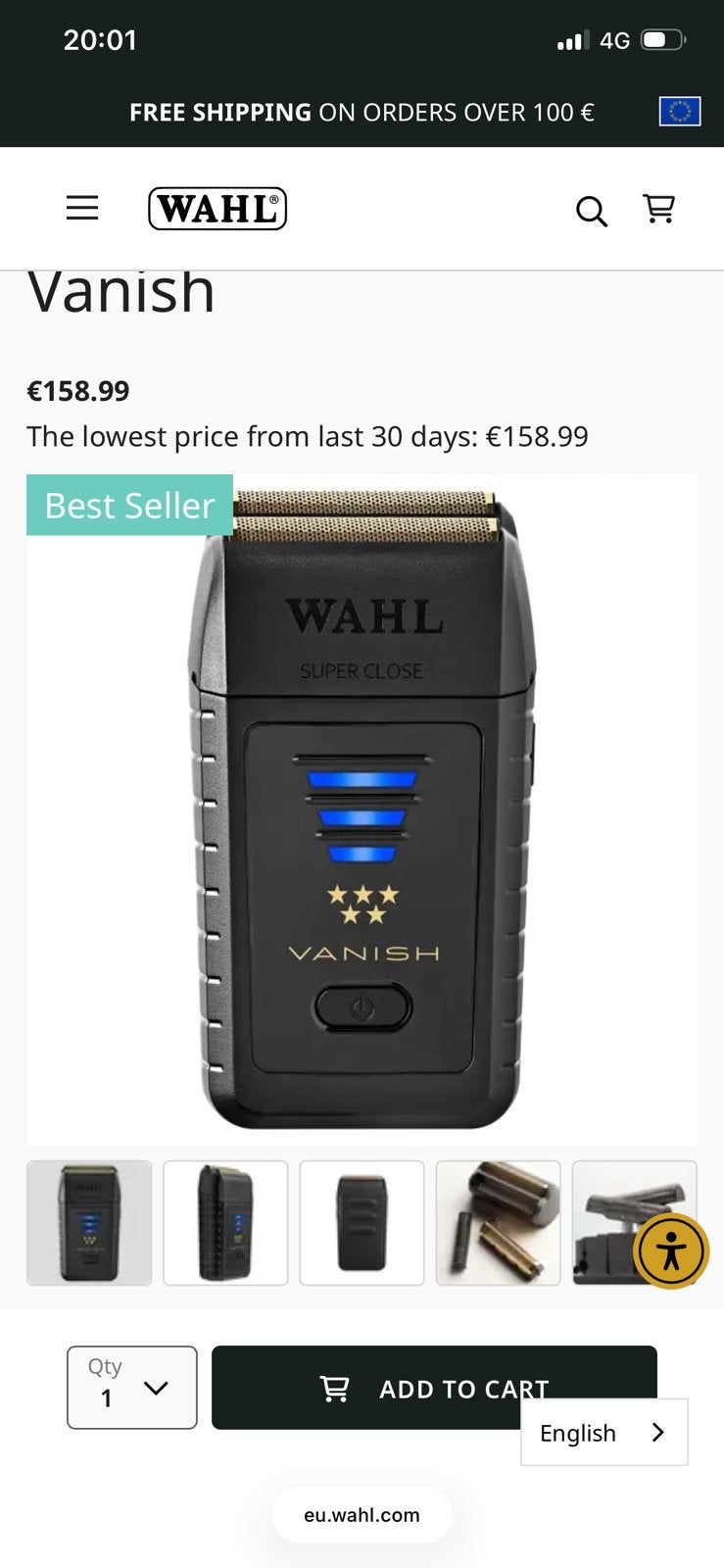 Wahl Professional 5 Star Vanish Shaver, Ophalen of Verzenden, Nieuw, Tondeuse