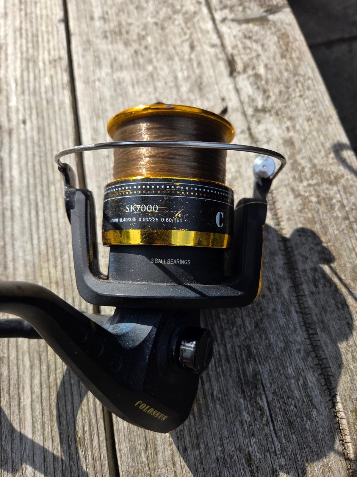Telecarp Walker Hengel met Colossus SK7000 Molen, Ophalen, Gebruikt, Complete hengel