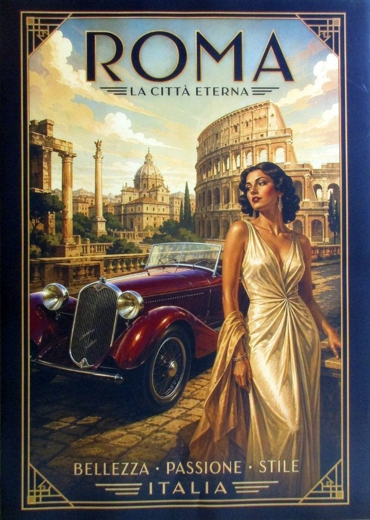 Alfa Romeo "Roma" Art Deco Style Studio 1954, Verzenden, Nieuw, Auto's
