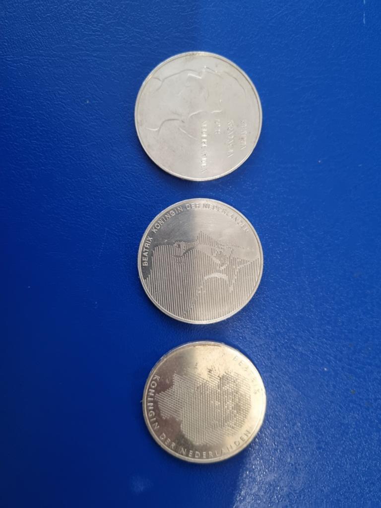 Zilveren 3 stuks (50 Gulden) Beatrix 1984 /1988/1995 ., Postzegels en Munten, Munten | Nederland, Ophalen of Verzenden, Koningin Beatrix