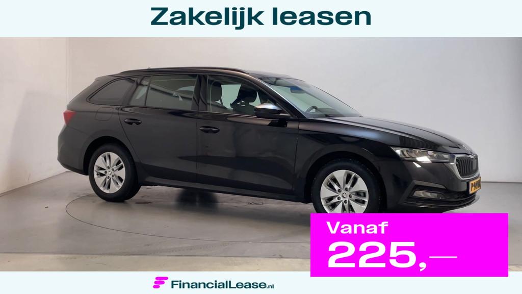 Skoda Octavia Combi 1.5 e-TSI 150pk DSG Business Edition Nav, Stof, 4 cilinders, Zwart, Origineel Nederlands