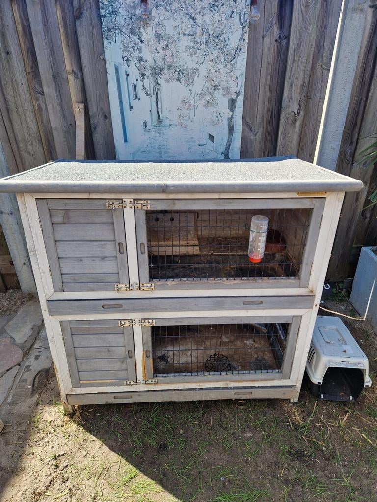 Konijnenhok, Dieren en Toebehoren, Knaagdieren en Konijnen | Hokken en Kooien, Ophalen, 90 cm of meer, Hok, 110 cm of meer