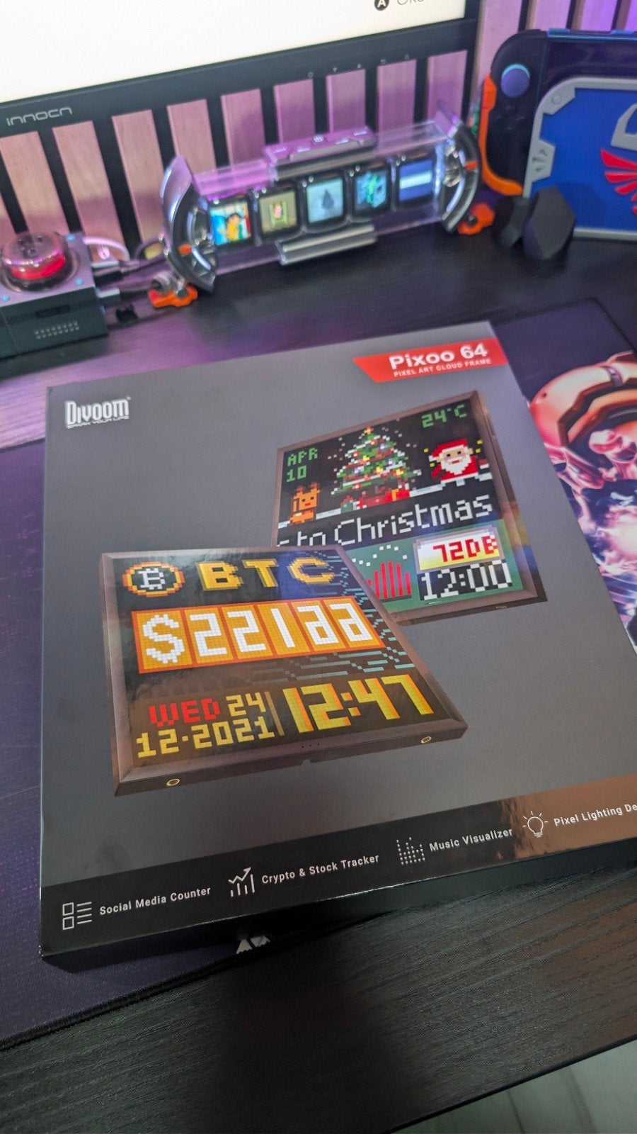 Divoom Pixoo 64 Pixel Art Cloud Frame - Nieuw in doos, Zwart, Nieuw, Kunststof, Ophalen of Verzenden