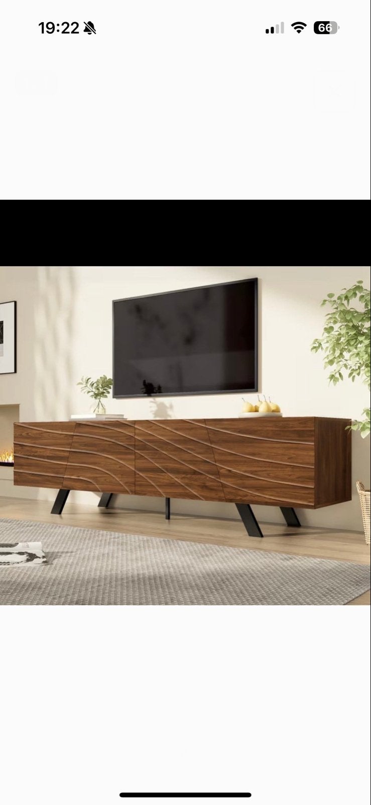 Nieuw TV Meubel Kast Walnootkleur in Doos, 150 tot 200 cm, Nieuw, Ophalen of Verzenden, Minder dan 100 cm