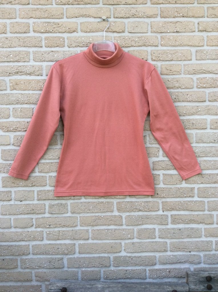 Coltruitje Pulli Shirt met Col ROZE Zalm kleur L 42/44, Kleding | Dames, Verzenden, Zo goed als nieuw, Maat 42/44 (L), Roze