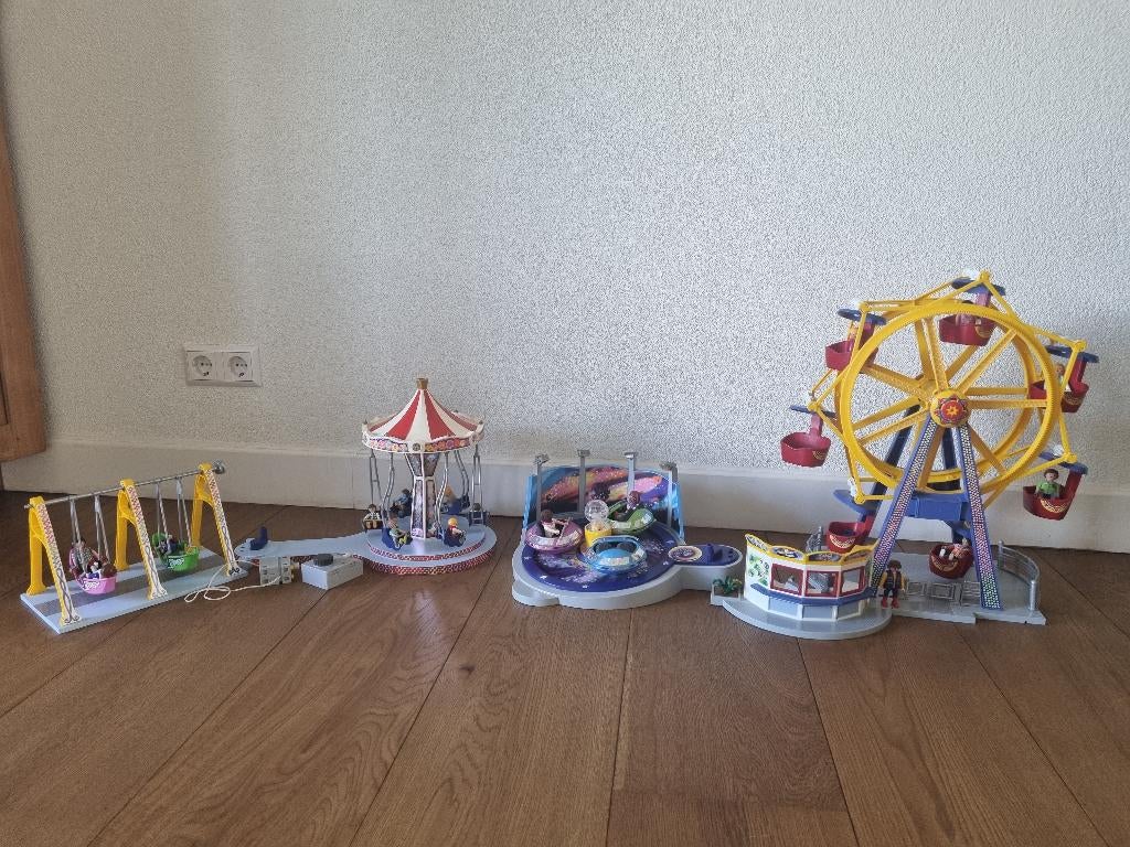 Playmobil Kermis met verlichting, Kinderen en Baby's, Speelgoed | Playmobil, Ophalen of Verzenden, Zo goed als nieuw, Complete set