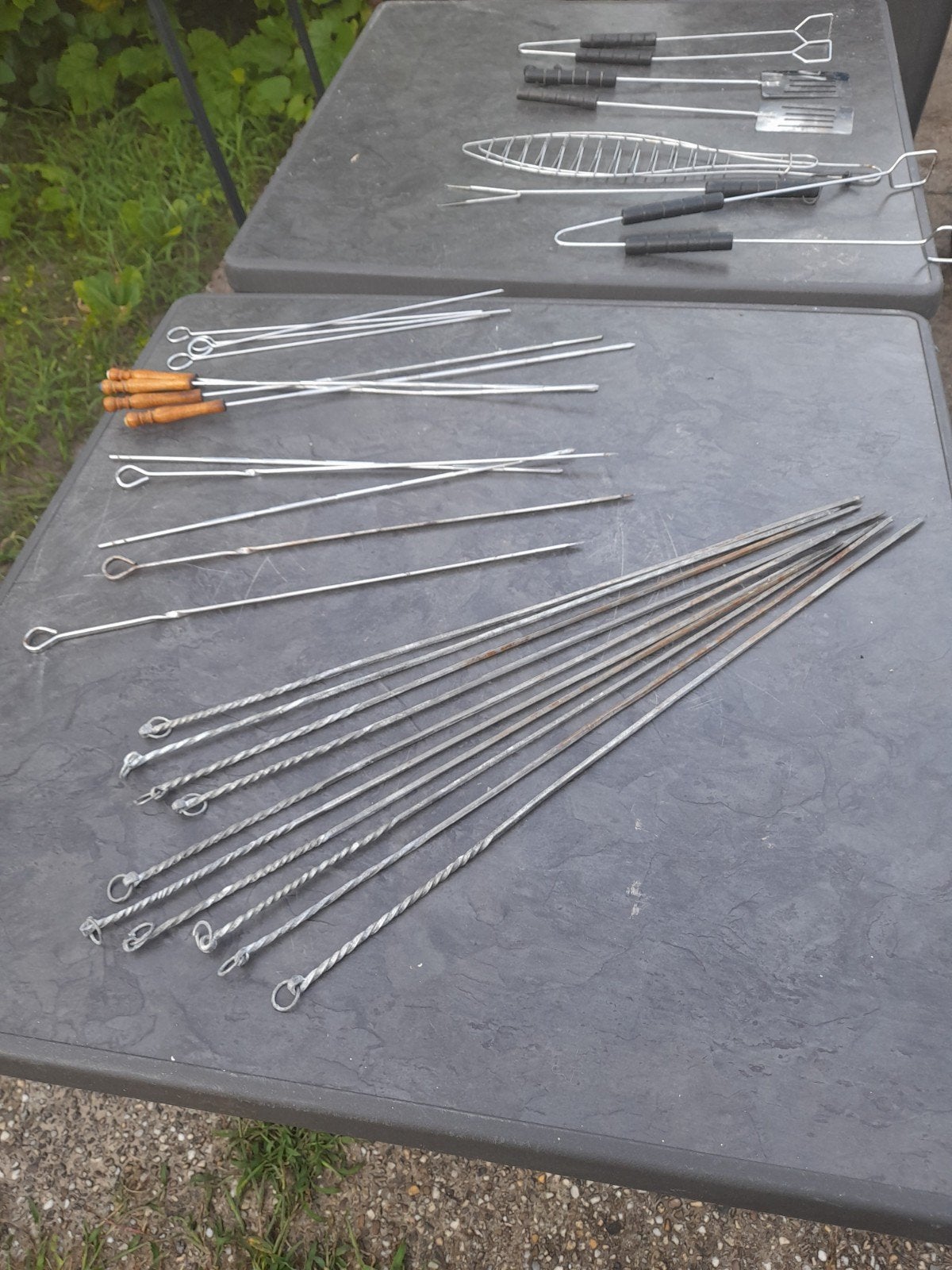 Diverse BBQ Spiezen en Gereedschap Set, Ophalen of Verzenden, Gebruikt