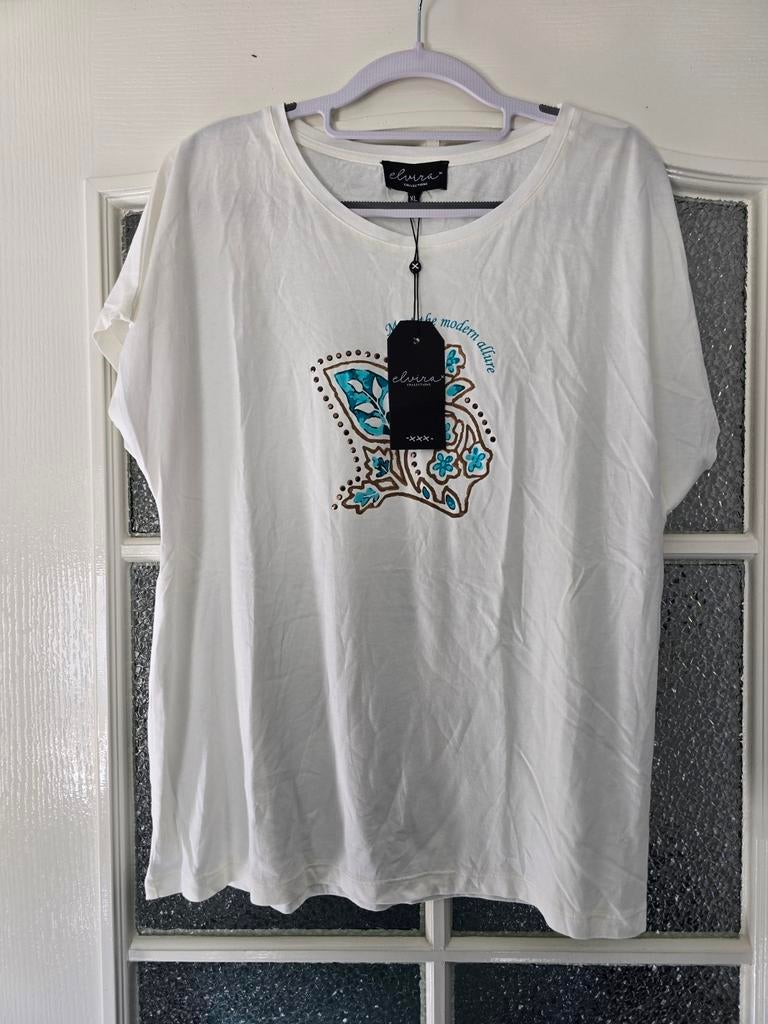 Nieuw shirt elvira 40, Kleding | Dames, Maat 38/40 (M), Wit, Nieuw, Ophalen of Verzenden