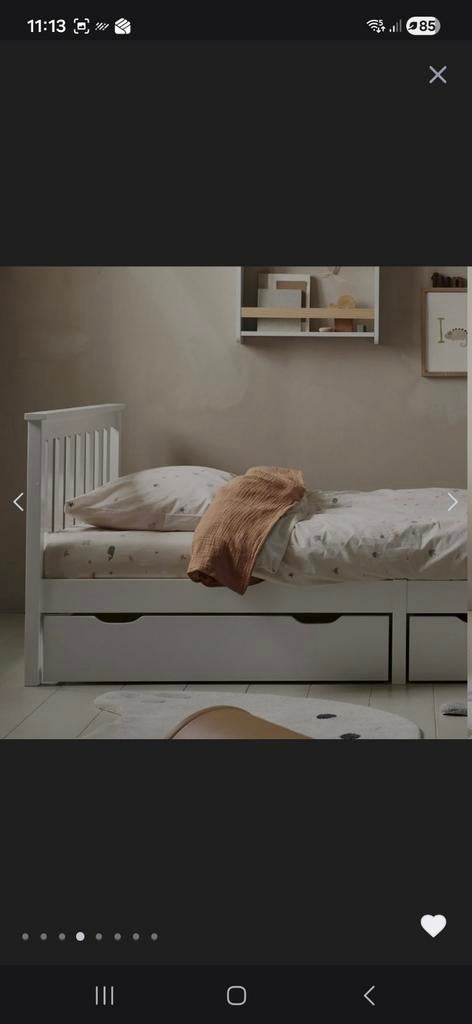 Schuiflade, Huis en Inrichting, 90 cm, Eenpersoons, Wit, Nieuw