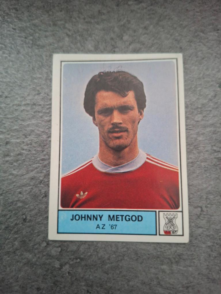 Panini sticker Voetbal 78. Speler Johnny Metgod AZ '67., Verzenden, Zo goed als nieuw, Sticker