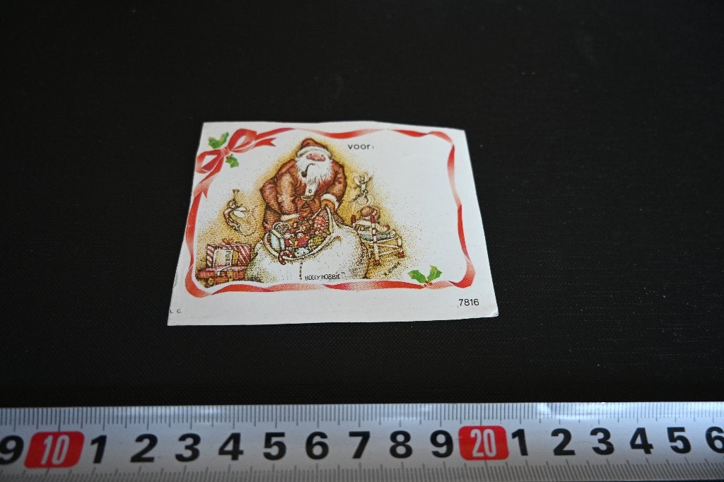 sticker Holly Hobbie  Kerstman, Ophalen of Verzenden, Zo goed als nieuw