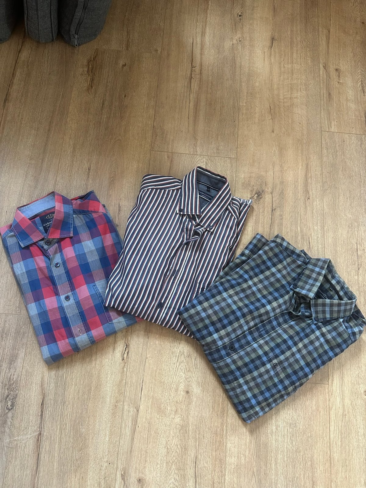 3 heren overhemden van Casa Moda - maat L, Ophalen of Verzenden, Zo goed als nieuw, Meerkleurig, Halswijdte 41/42 (L)