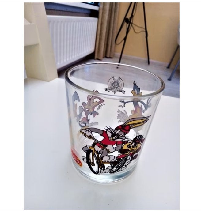 Vintage Penotti  - Looney Tunes (Bugs Bunny & Taz)*2000*, Ophalen of Verzenden, Zo goed als nieuw, Frisdrankglas