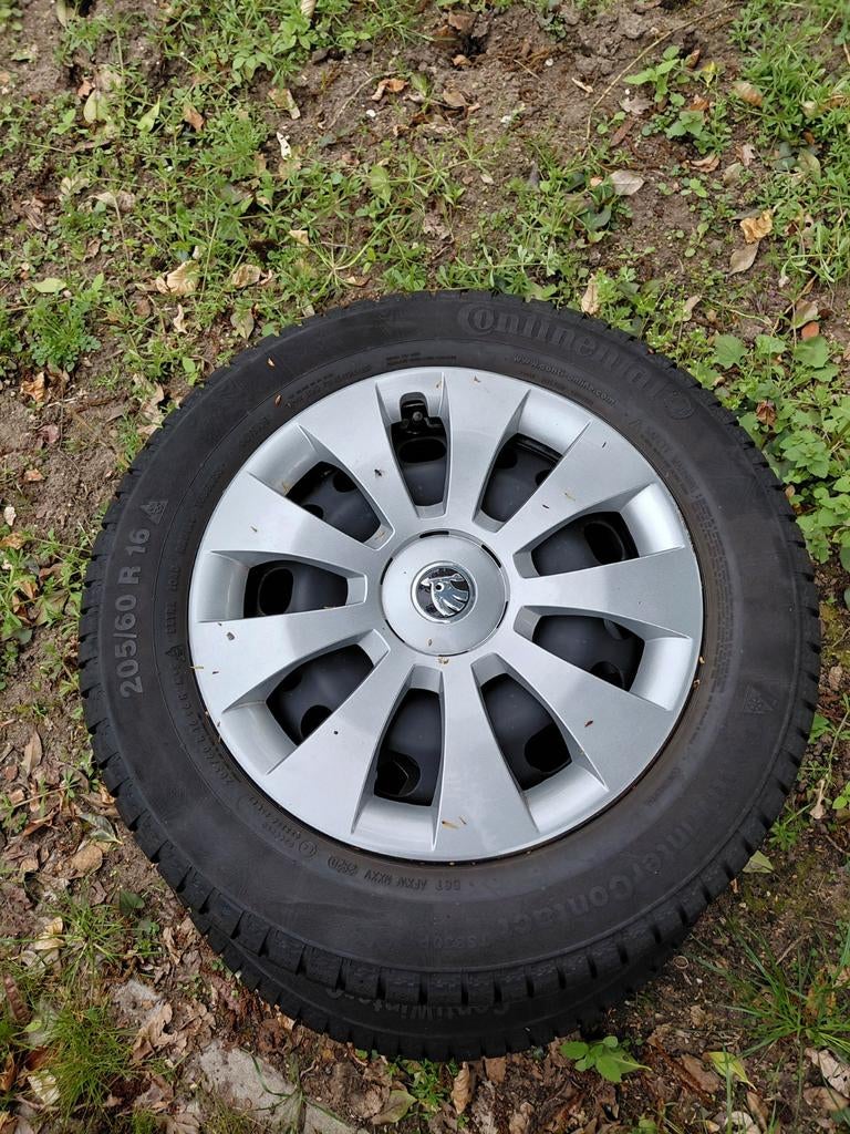 4 winterbanden met velg, Ophalen