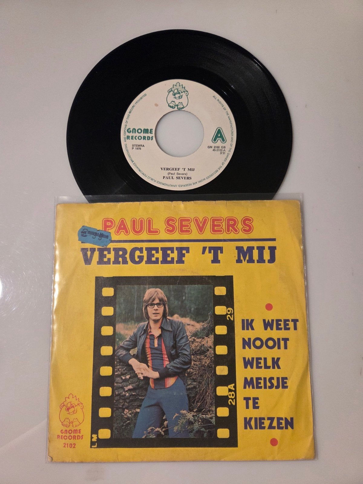 Paul Severs - Vergeet 't mij, Ophalen of Verzenden, Gebruikt, 7 inch, Nederlandstalig