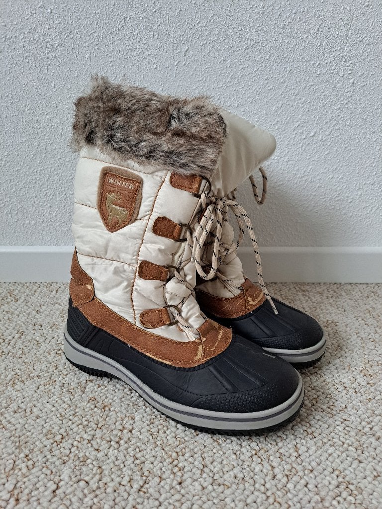 Snowboots dames maat 38, Wit, Snowboots, Ophalen of Verzenden, Gedragen