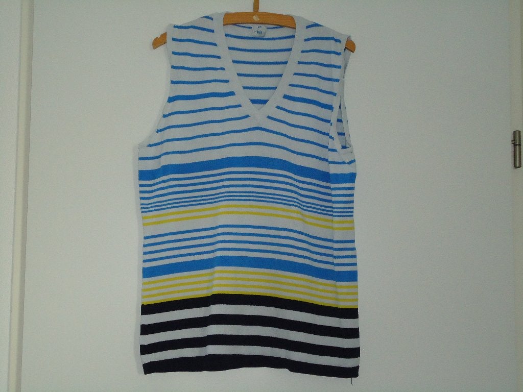 trui tuniek , zonder mouwen bw = 128 , met punthals, Ophalen of Verzenden, Zo goed als nieuw, Maat 46/48 (XL) of groter, Overige kleuren