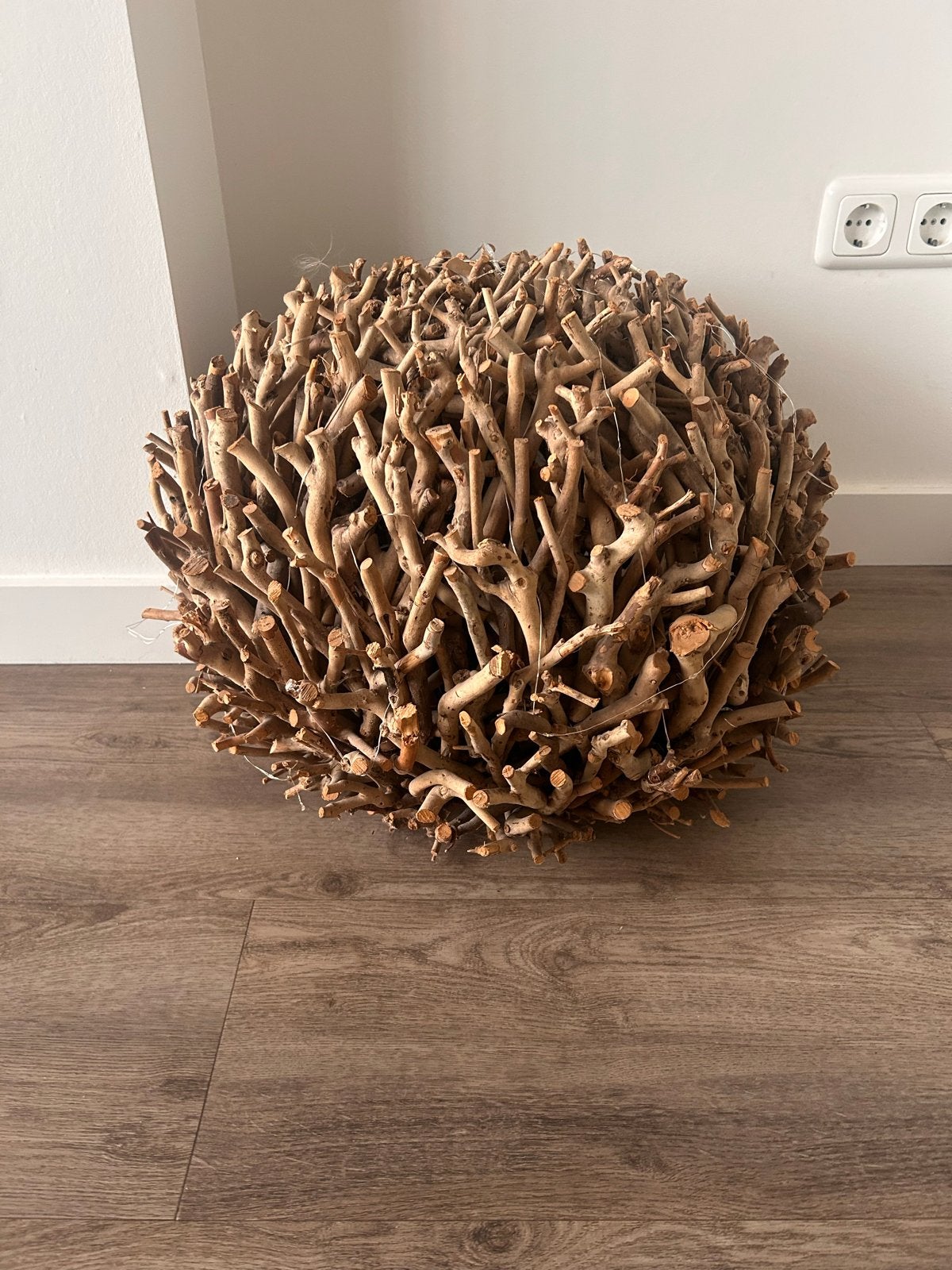 Decoratieve bol van takken - Natuurlijke uitstraling, Ophalen, Natuurlijk materiaal, Bruin, Landelijk