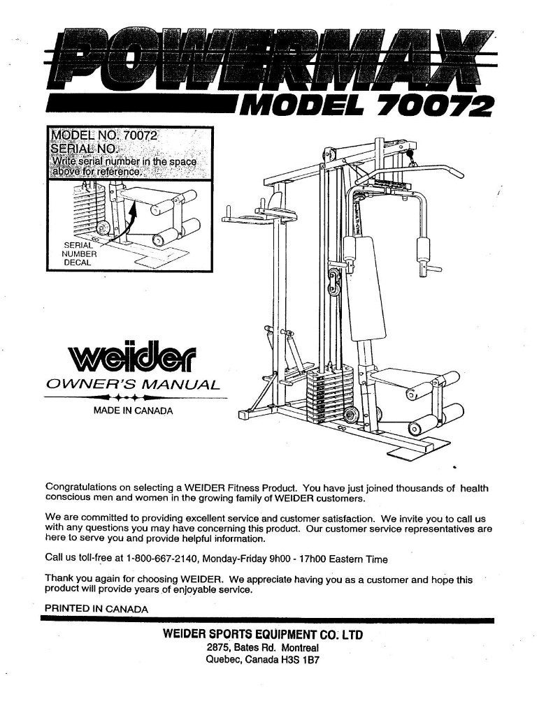 Weider fitness apparaat, Ophalen, Benen, Gebruikt, Krachtstation