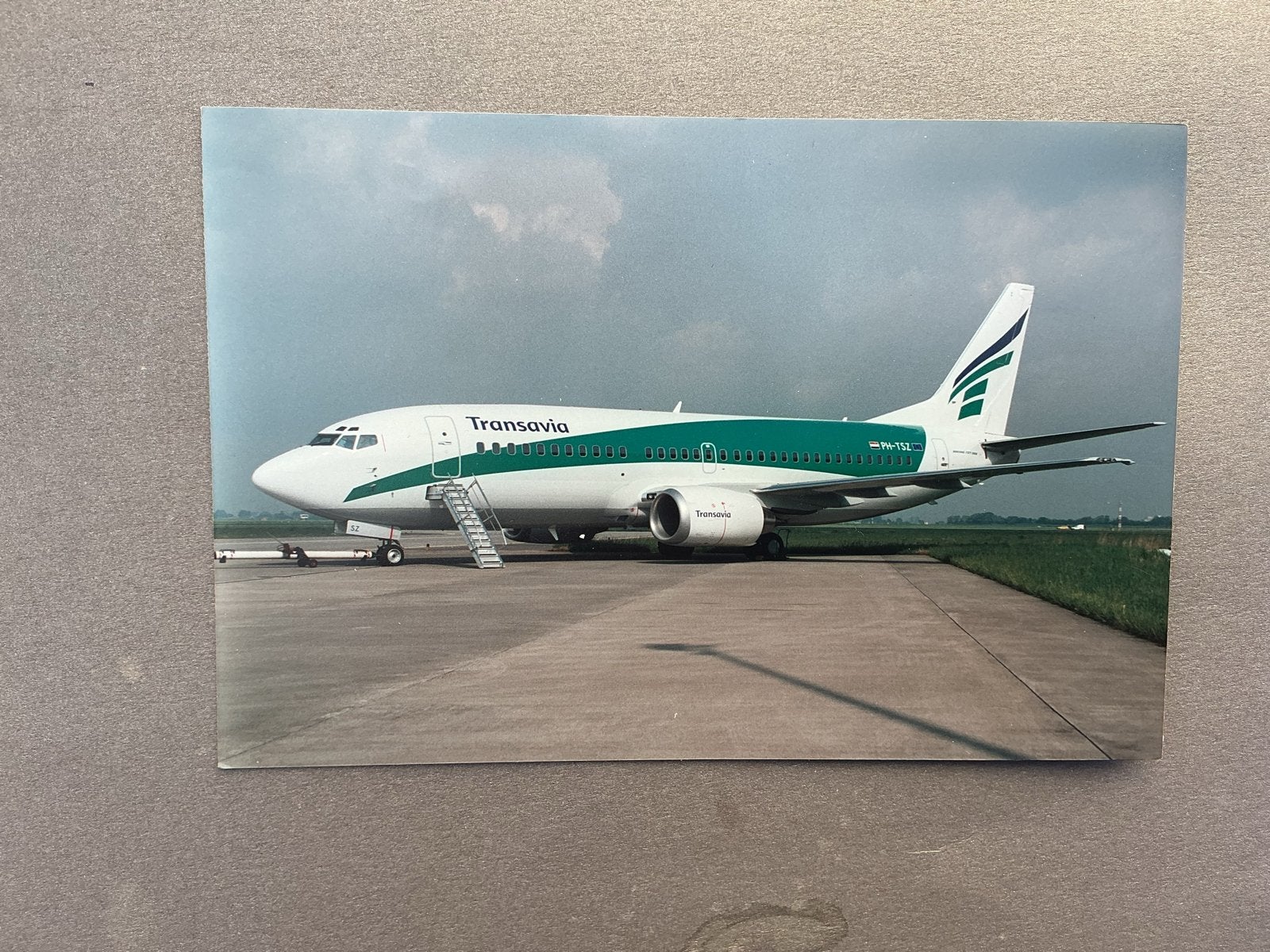 Transavia Boeing 737-200 PH-TSZ  Foto, Verzamelen, Luchtvaart en Vliegtuigspotten, Verzenden, Gebruikt, Kaart, Foto of Prent