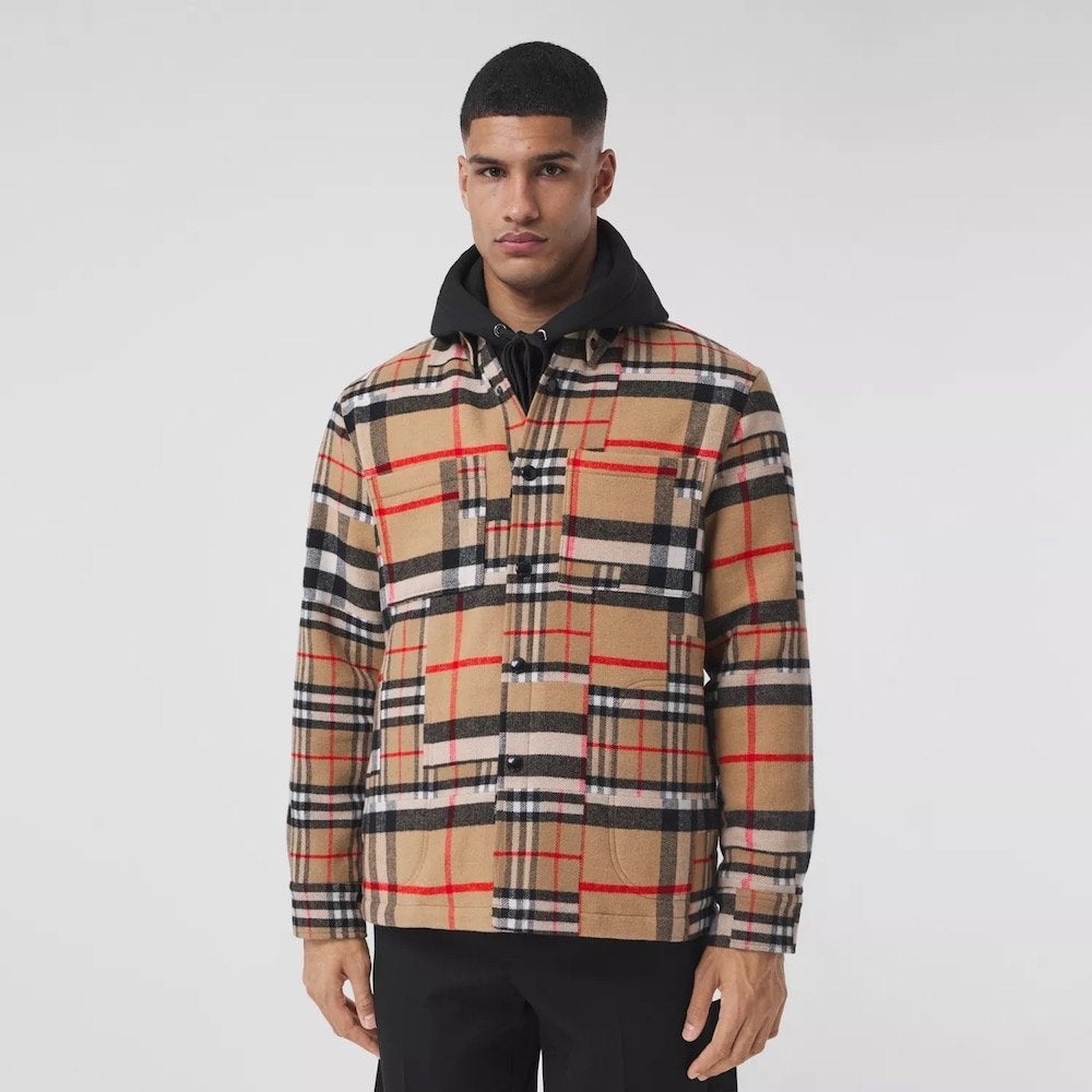 Burberry geruite overshirt jas - Zo goed als nieuw, Ophalen of Verzenden, Zo goed als nieuw, Maat 56/58 (XL), Meerkleurig