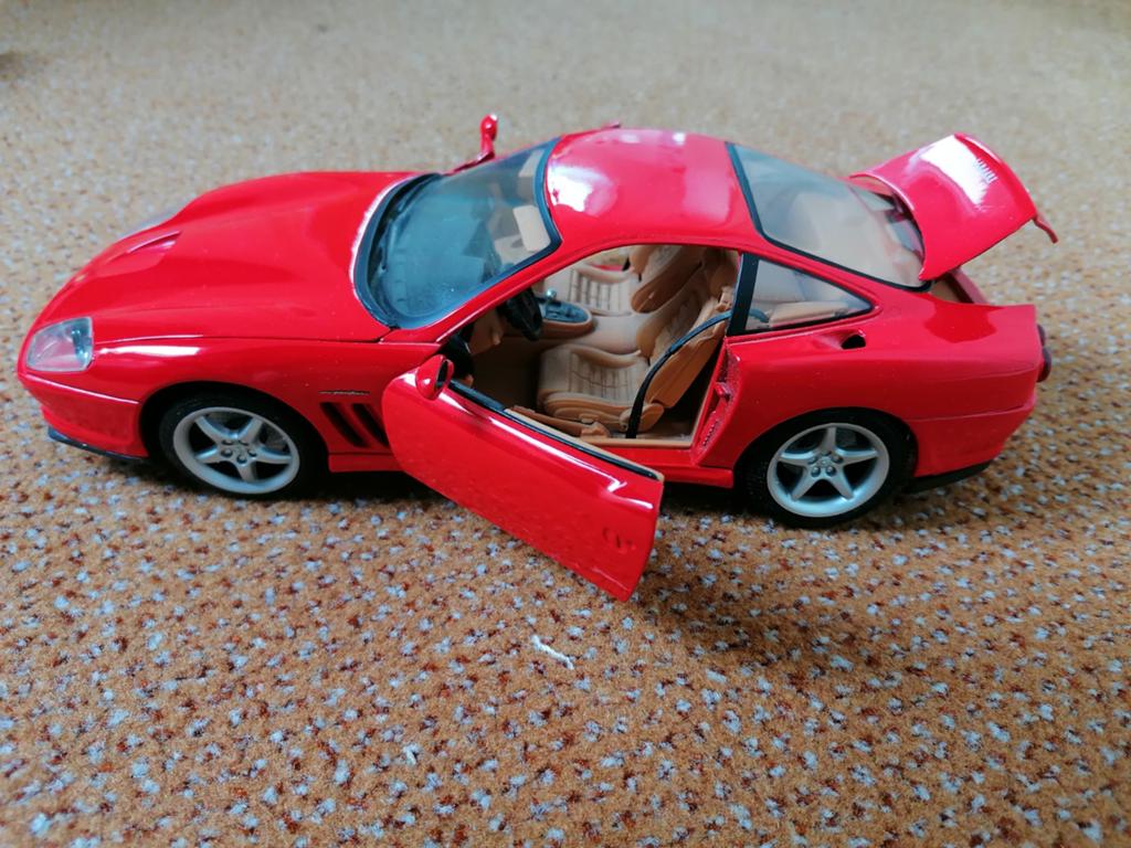 Maisto Ferrari 550 Maranello 1:18 modelauto, Ophalen, Zo goed als nieuw, Maisto