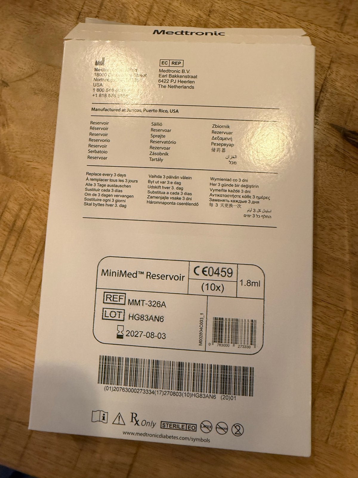 14 reservoirs  medtronic minimed, Diversen, Verpleegmiddelen, Ophalen of Verzenden, Nieuw