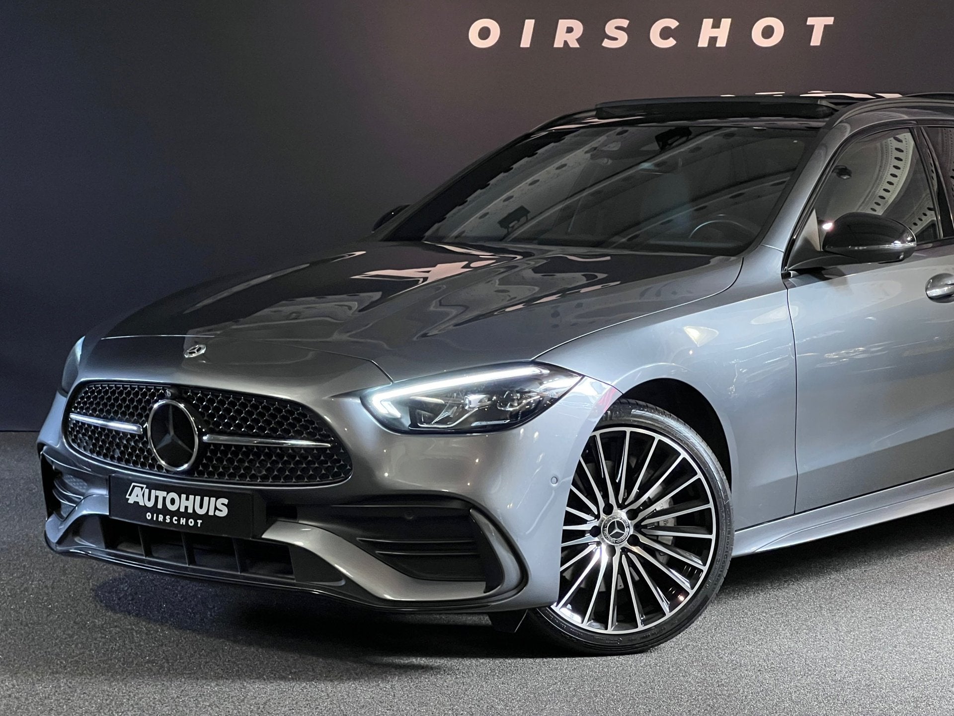 Mercedes-Benz C-klasse Estate 300 e AMG Line Pano/Memoryseat, Automaat, Achterwielaandrijving, Gebruikt, Zwart