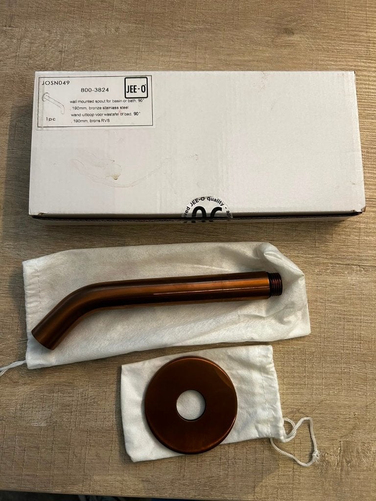 JEE-O wanduitloop brons 800-3824 Nieuw, Ophalen of Verzenden, Nieuw, Rvs, Douche