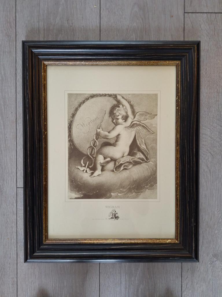 Ingelijste prent Wigram uit Rome.
50 x 40 cm, Ophalen of Verzenden