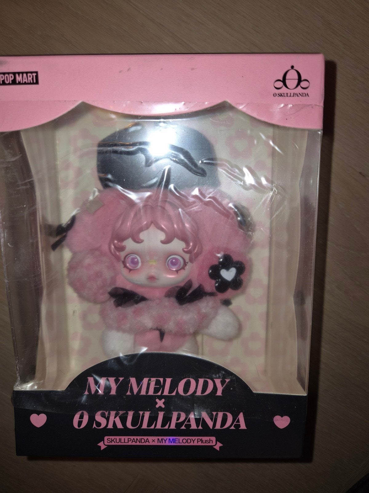 Pop Mart My Melody x Skullpanda Pluche Figuur, Ophalen of Verzenden, Nieuw