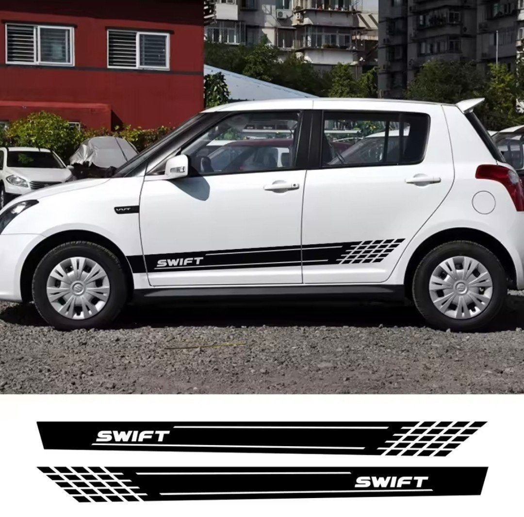 2 stuks Swift stickers, wit, Auto diversen, Autostickers, Ophalen of Verzenden