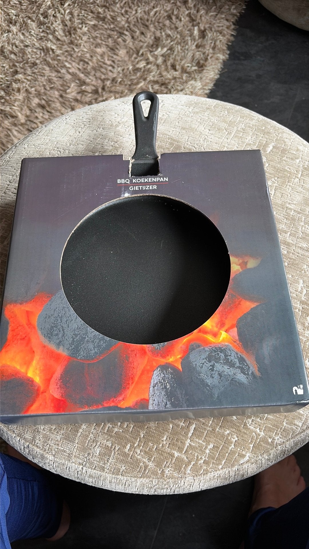 Nieuwe BBQ koekenpan Gietijzer, Ophalen of Verzenden, Nieuw